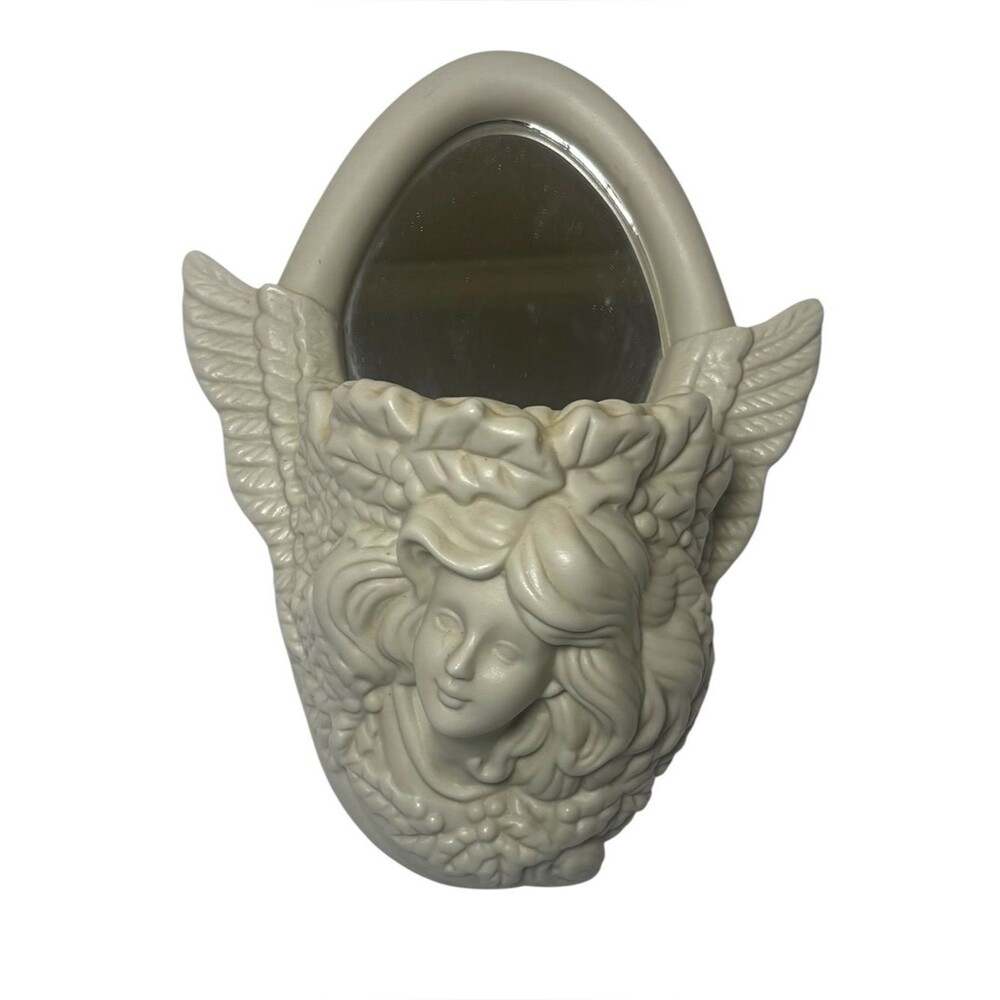 House of Lloyd "Heavenly Reflections" Angel Mirrored Wall Pocket Candle Holder